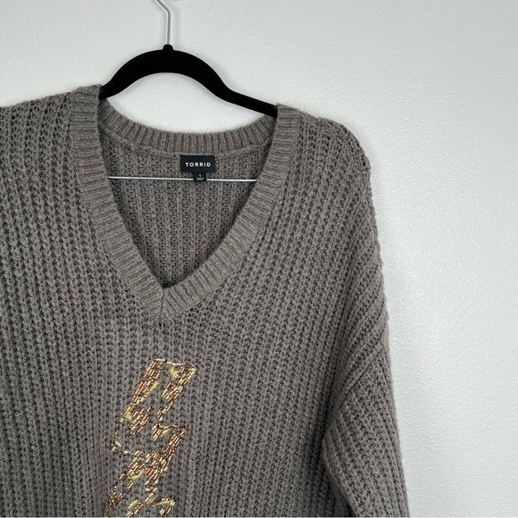 Torrid Chunky Pullover Tunic Length Sweater Sz 1X - Picture 8 of 9
